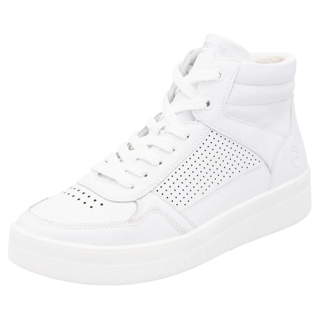 Remonte Plateausneaker Freizeitschuh Schnürschuh High Top-Sneaker mit Kontrastbesatz kaufen Günstiger Verkauf