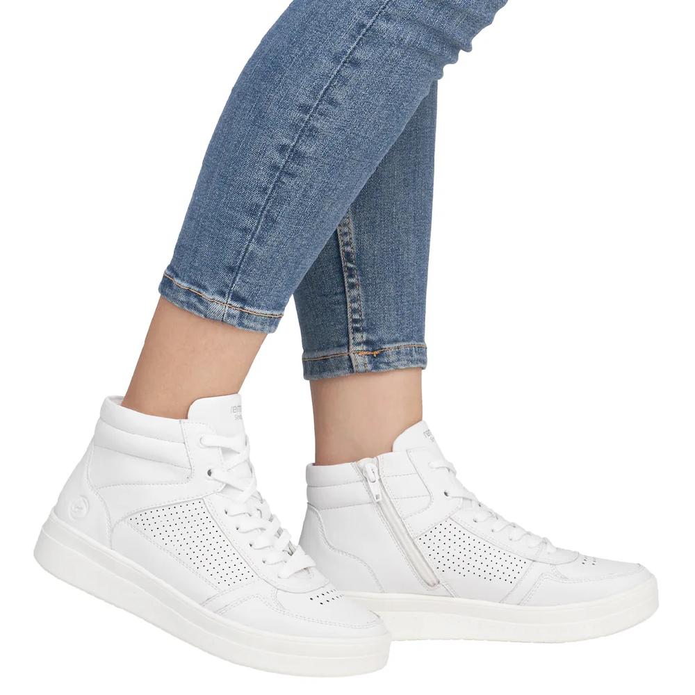 Remonte Plateausneaker Freizeitschuh Schnürschuh High Top-Sneaker mit Kontrastbesatz kaufen Günstiger Verkauf