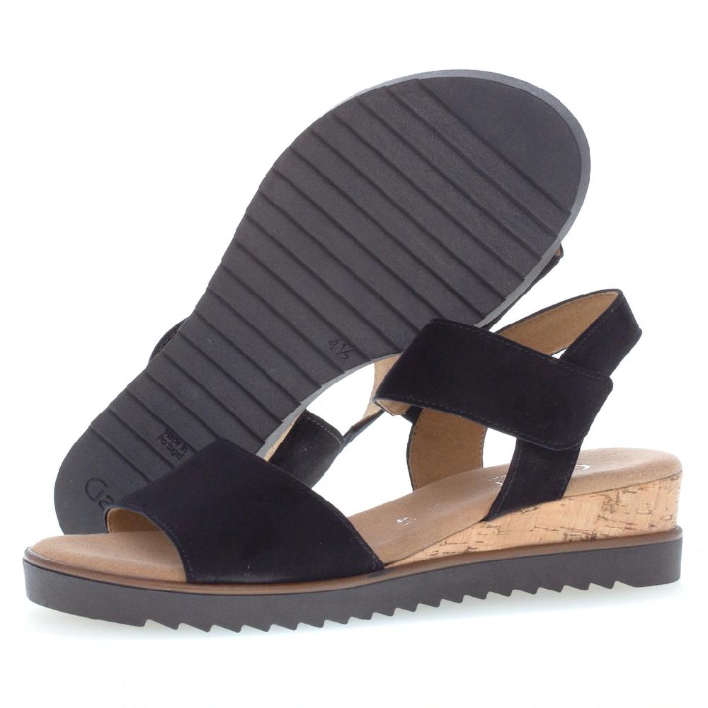 Gabor Sandalette »GENUA« Sommerschuh Sandale Keilabsatz mit kleinem Stretch Weite G online kaufen Sonderangebot