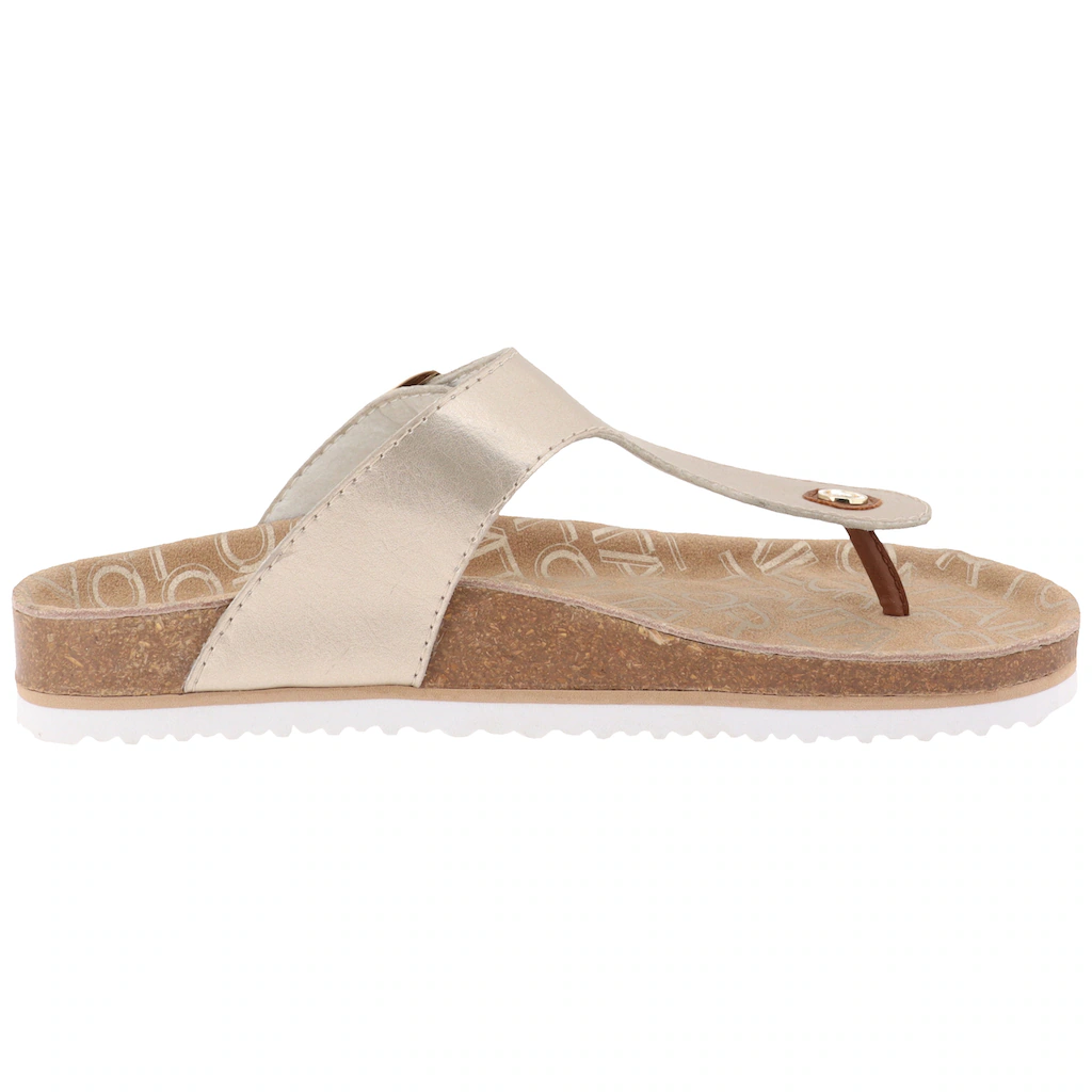 TOM TAILOR Zehentrenner Sommerschuh Schlappen Dianette mit verstellbarer Schnalle ▷ für Preisnachlass