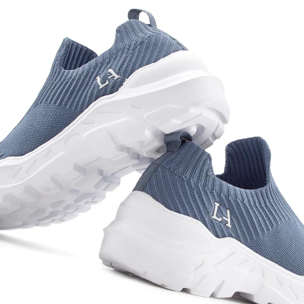 LASCANA Sneaker »Slip-On-Sneaker Halbschuh Slipper« Freizeitschuh elastisches Mesh leichte Sohle VEGAN bestellen Valentinstagsangebot