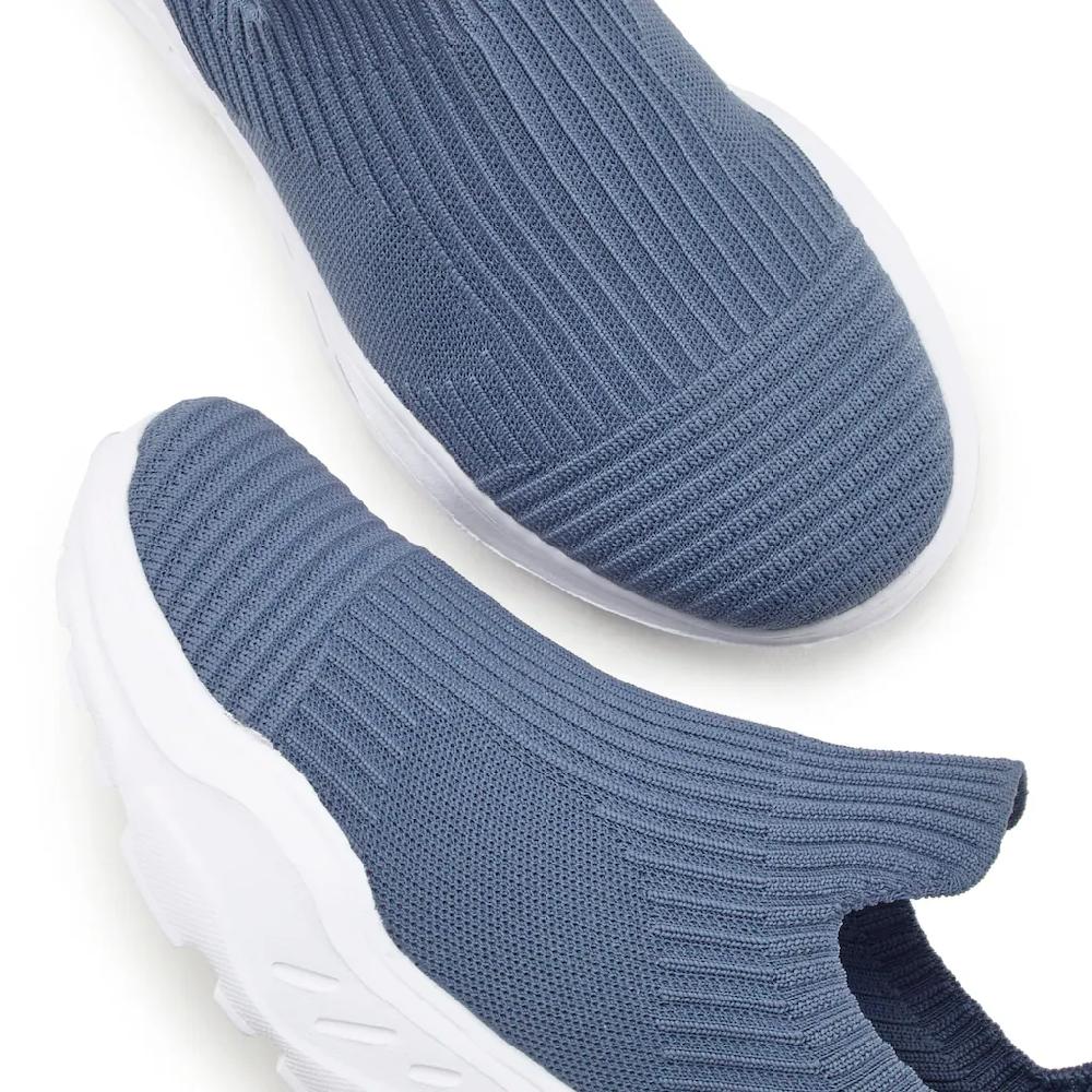 LASCANA Sneaker »Slip-On-Sneaker Halbschuh Slipper« Freizeitschuh elastisches Mesh leichte Sohle VEGAN bestellen Valentinstagsangebot