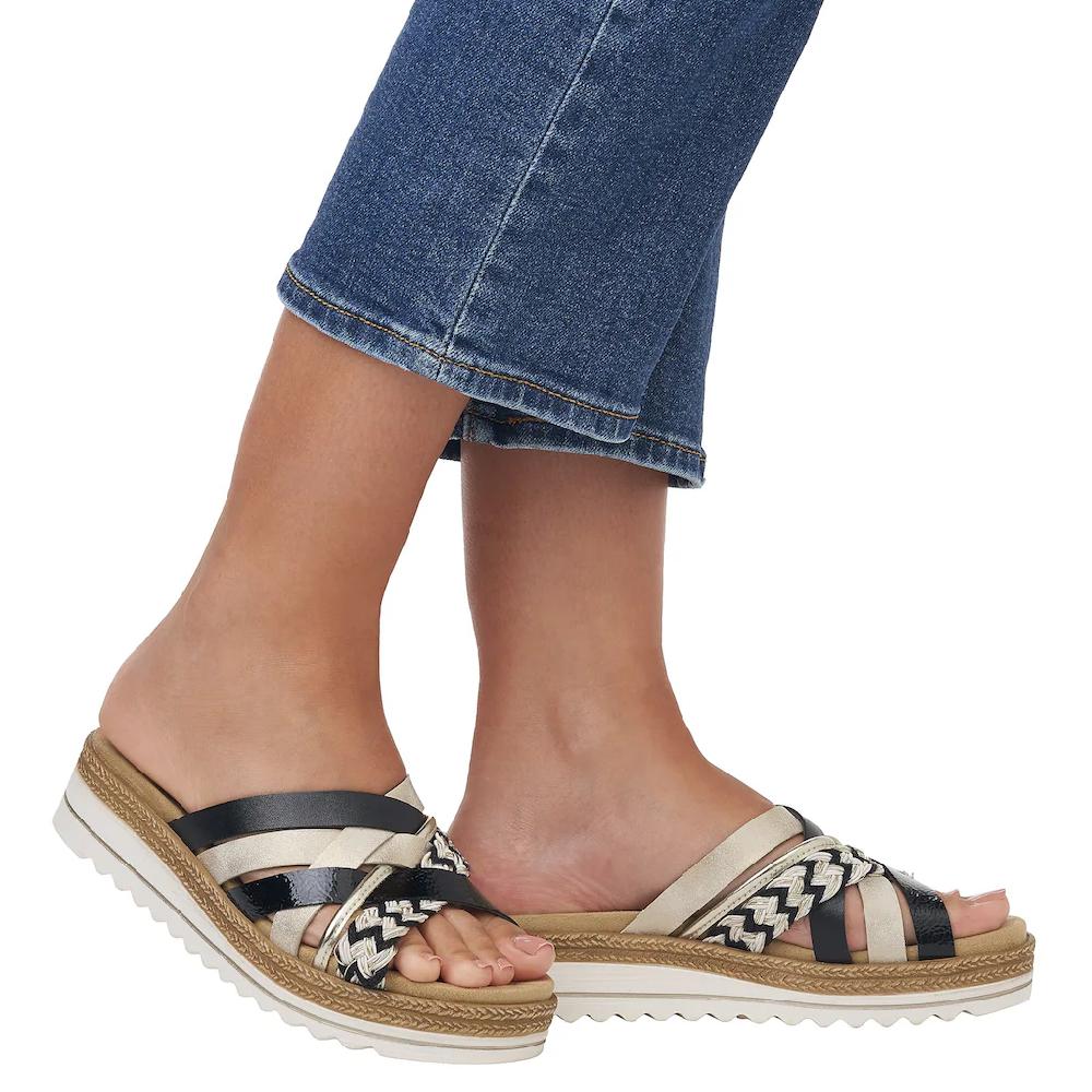 Remonte Keilpantolette Keilabsatz Schlupfschuh Sommerschuh in veganer Verarbeitung online bestellen Große Rabatte