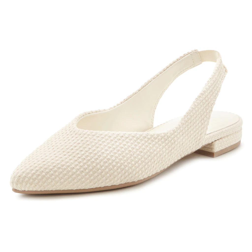 LASCANA Ballerina Sling-Ballerina VEGAN Bis zu 50% Rabatt