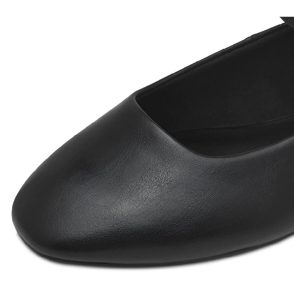 Tamaris Riemchenballerina Blockabsatz Businessschuh Flats in veganer Verarbeitung online kaufen Sonderangebot der Fabrik