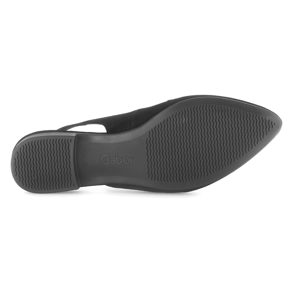Gabor Slingpumps Blockabsatz Abendschuh Festtagsschuh in spitz zulaufender Form bestellen Speichern exportieren