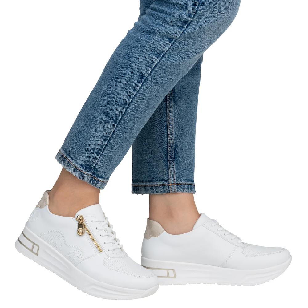 Rieker Plateausneaker Halbschuh Schnürschuh Freizeitsneaker mit Reißverschluss bestellen Verkauf