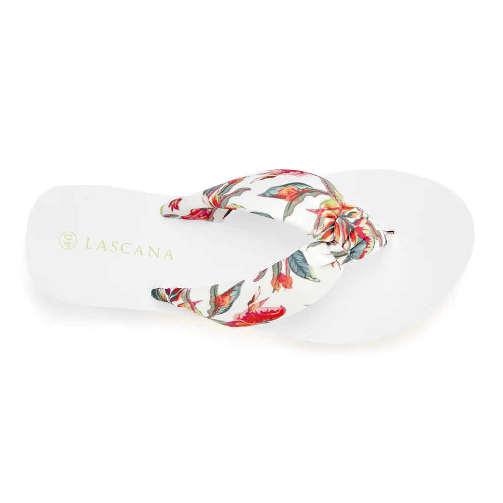LASCANA Badezehentrenner Sandale Pantolette Badeschuh ultraleicht mit softem Band VEGAN Kostenloser Versand