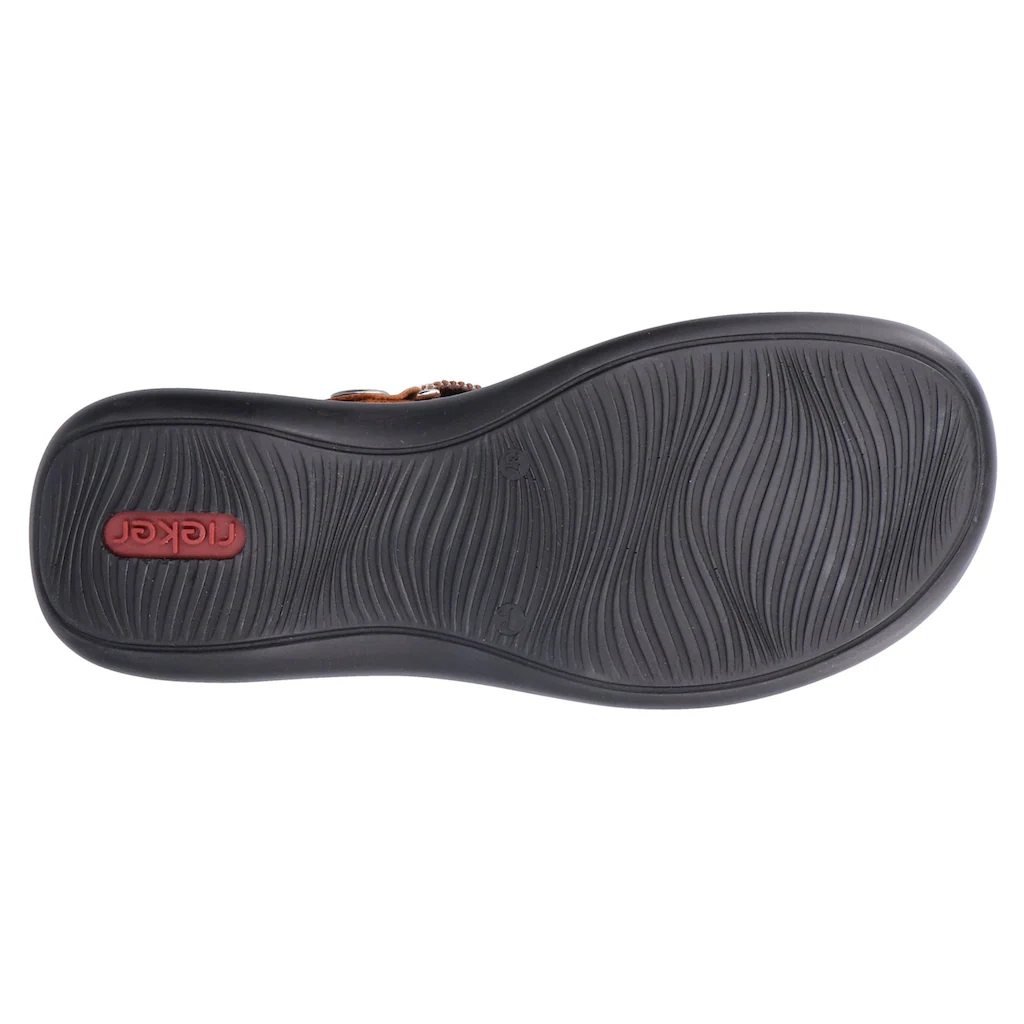 Rieker Clog Sabot Schlupfschuh Schlappen mit kleinem Stretcheinsatz Vatertagsangebot