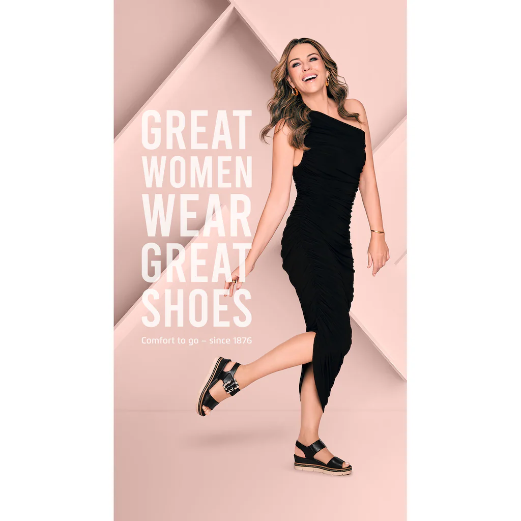 Remonte Keilsandalette »Elisabeth Hurley-Collection« Keilabsatz Riemensandale Sommerschuh auffällige Zierschnalle bestellen Blitzangebot