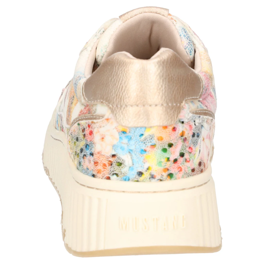 Mustang Shoes Sneaker Pride Sneaker Schnürschuh mit bunten Metallic-Besätzen Letzter Tag