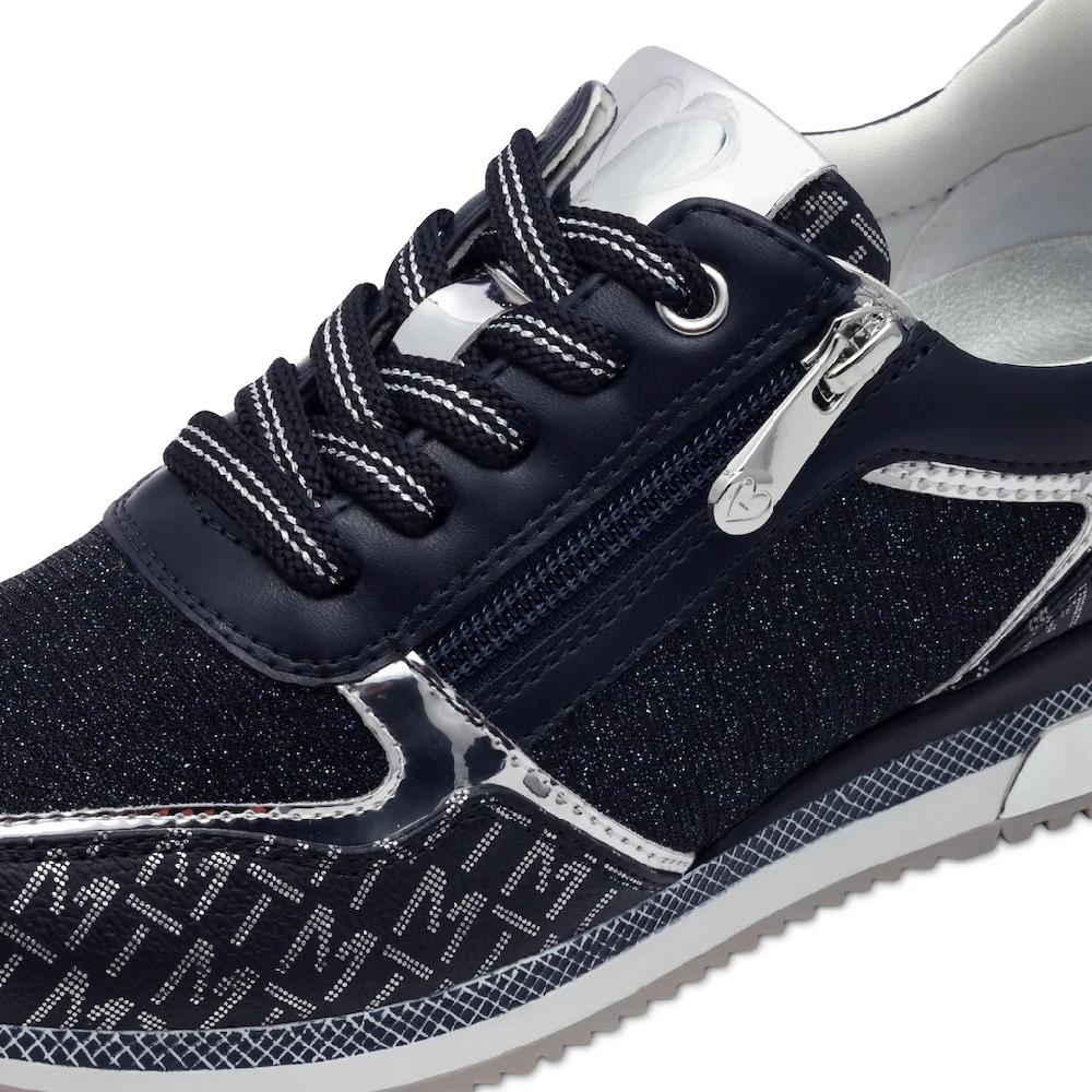 MARCO TOZZI Keilsneaker Freizeitschuh Halbschuh Schnürschuh mit Logoprint kaufen Begrenzt auf 3 Tage