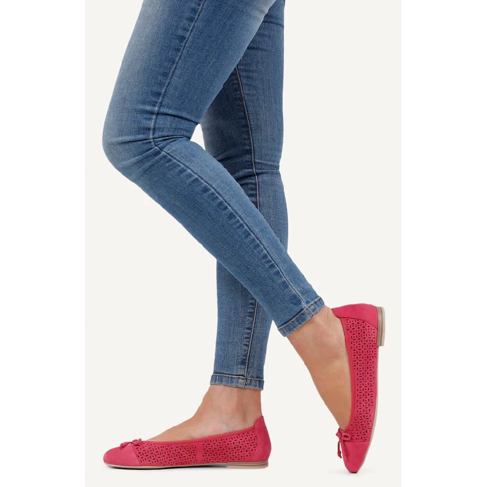 Caprice Ballerina Blockabsatz Businessschuh Bequemschuh mit dezenter Zierschleife 2025