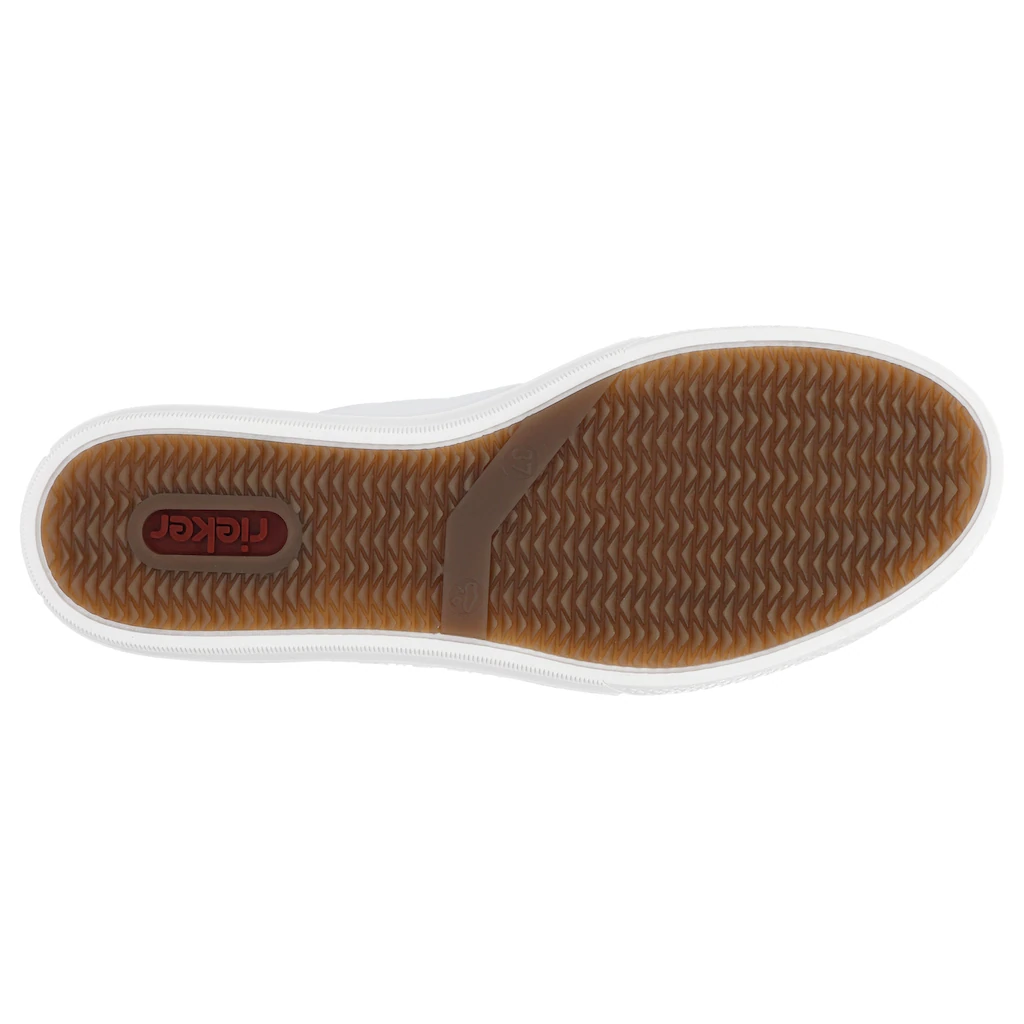 Rieker Sneaker mit seitlicher Blumenstickerei Freizeitschuh Halbschuh Schnürschuh kaufen Outlet