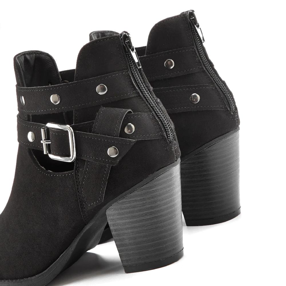 LASCANA Cowboy Stiefelette Cowboy Boots Western Stiefelette Ankleboots mit Zierschnalle VEGAN kaufen Auslauf