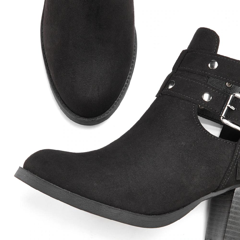 LASCANA Cowboy Stiefelette Cowboy Boots Western Stiefelette Ankleboots mit Zierschnalle VEGAN kaufen Auslauf