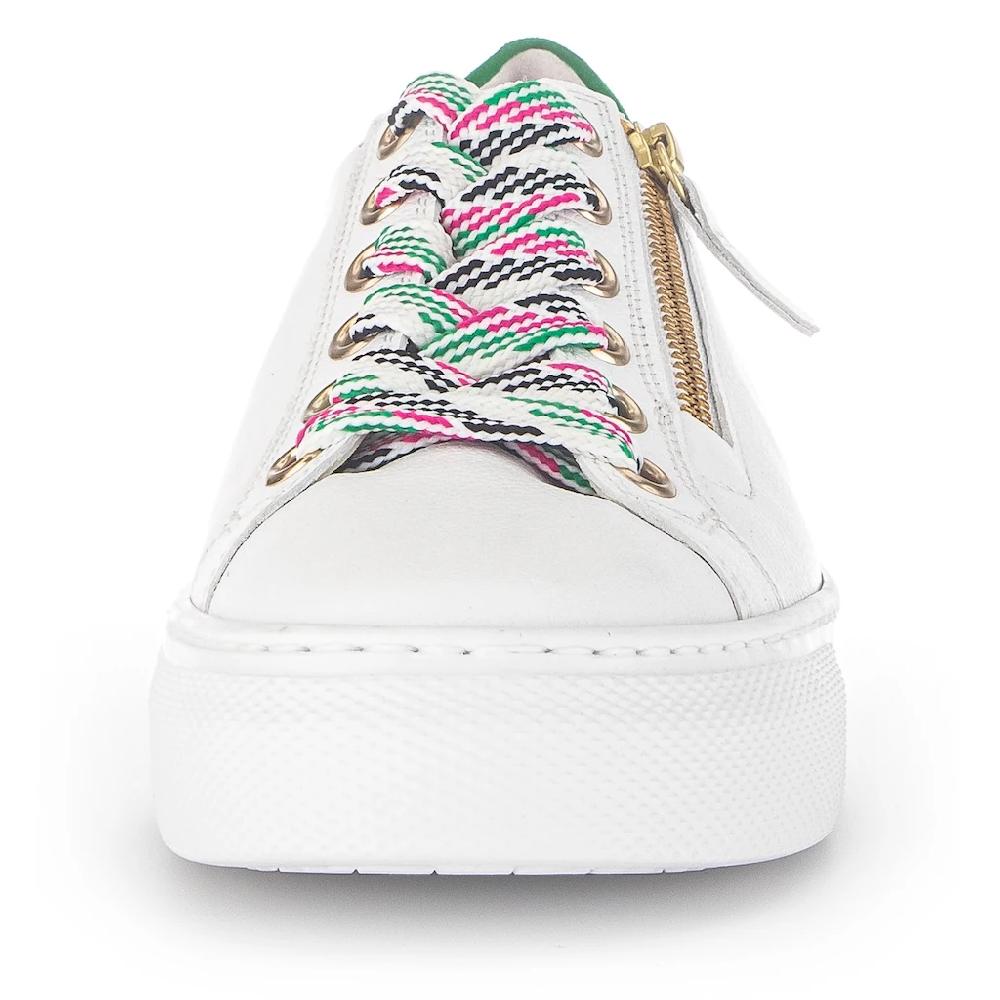 Gabor Plateausneaker »FLORENZ« mit bunten Besätzen Weite G Freizeitschuh Halbschuh Schnürschuh online kaufen Fabrik Onlineshop