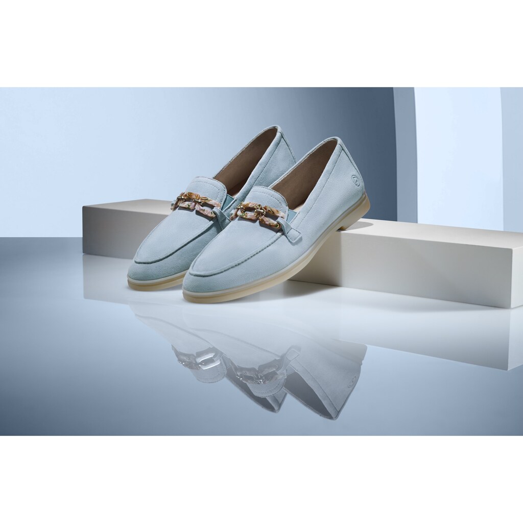 Remonte Loafer »Elisabeth Hurley-Collection« Slipper Halbschuh Businessschuh mit modischer Zierkette online kaufen Fabrikpreis