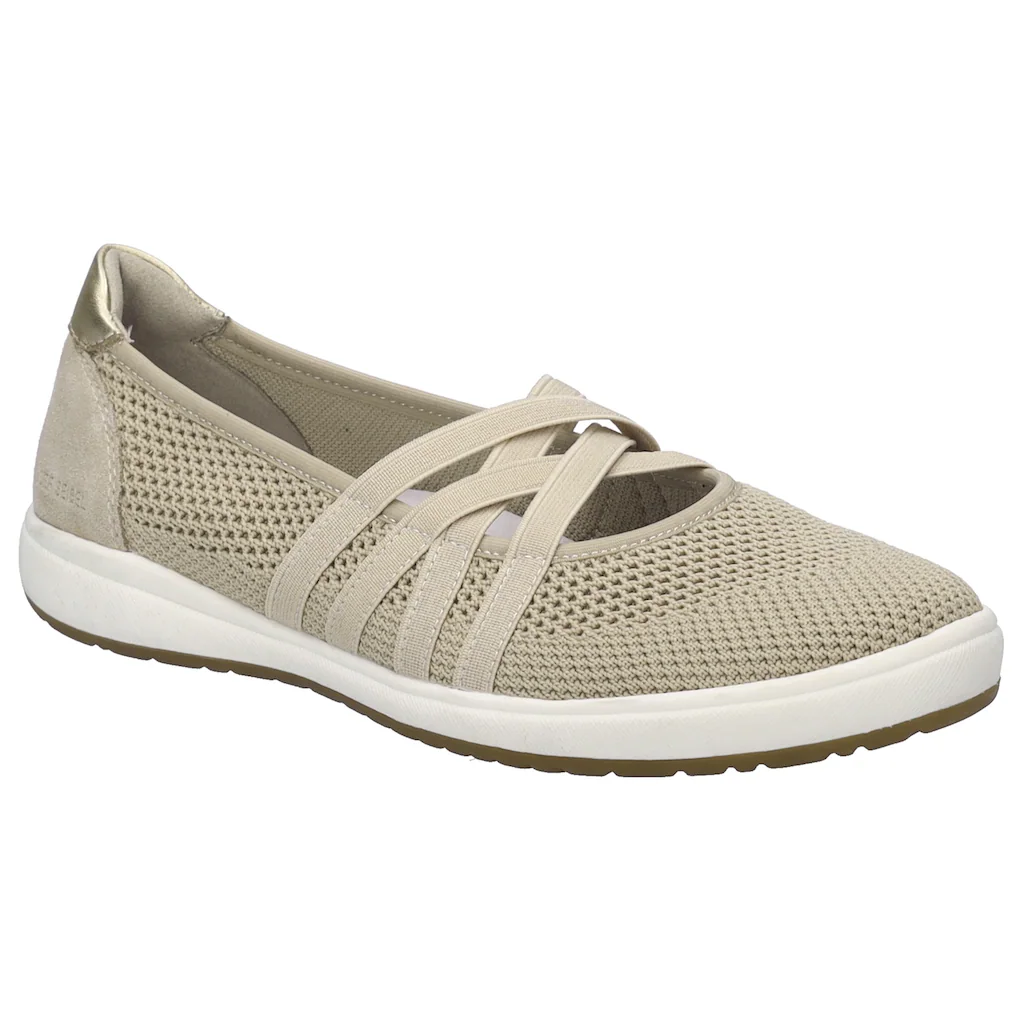 Josef Seibel Riemchenballerina »Caren 67« Slipper Sneaker Schlupfschuh mit Metallic Einsatz an der Ferse online kaufen Sonderangebot